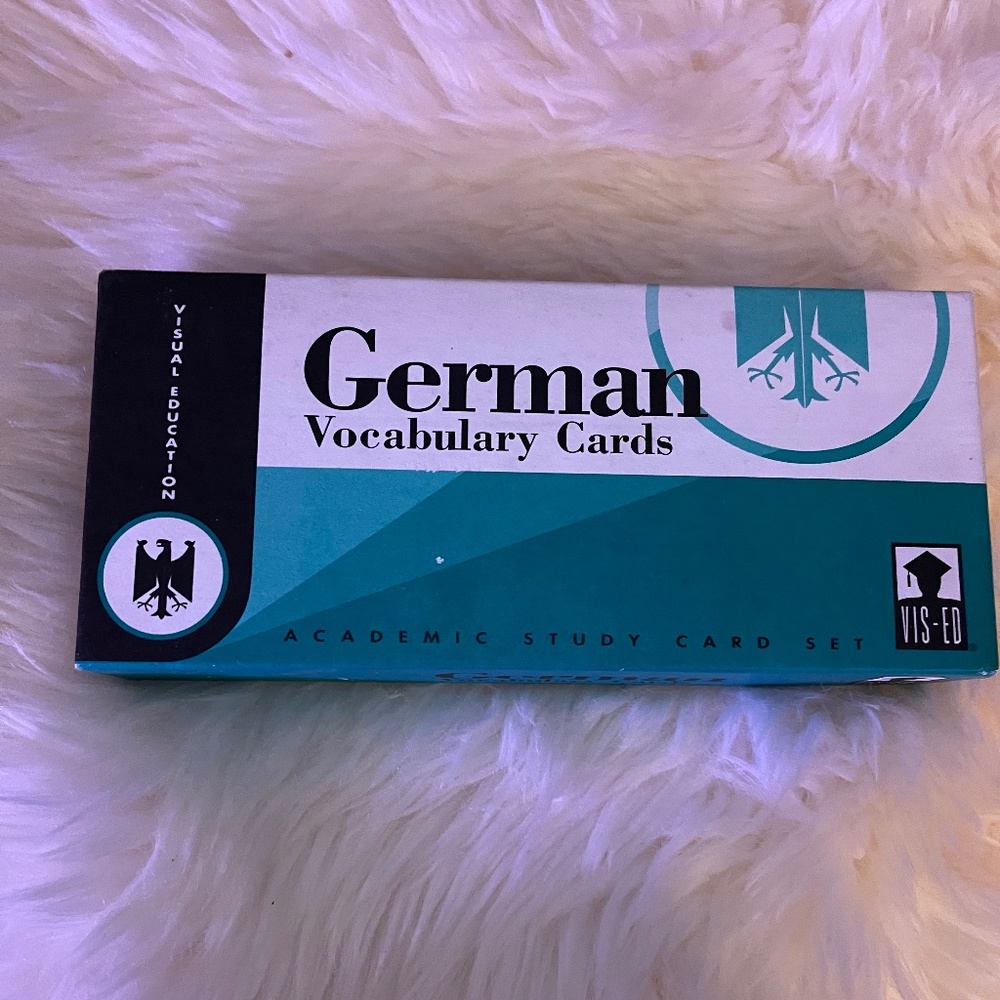 Learn German! German Vocabulary cue cards not a book